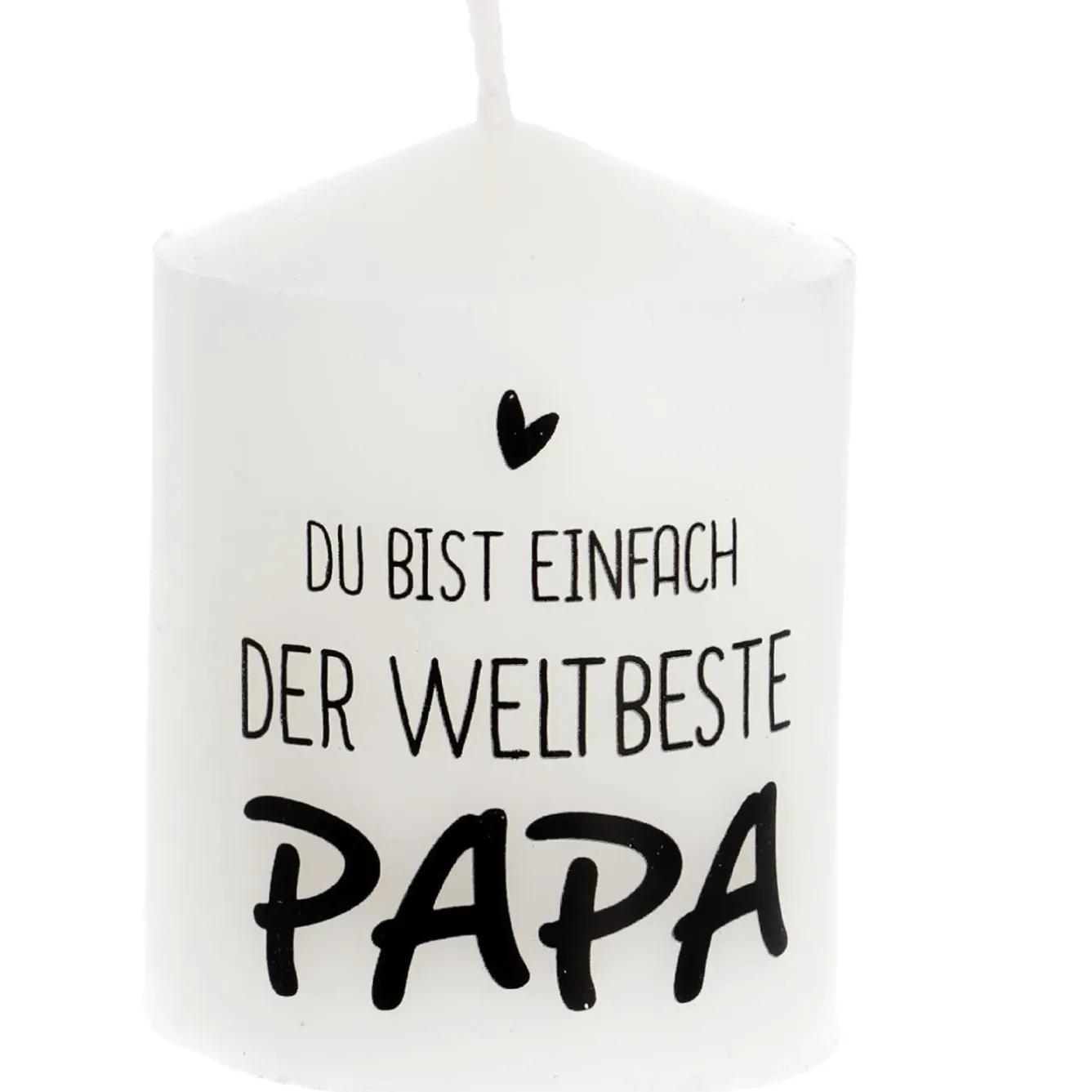 Hot Kerze Spruch, Bester Papa, 6 X 8 Cm Geschenkideen|Kerzen & Kerzenständer