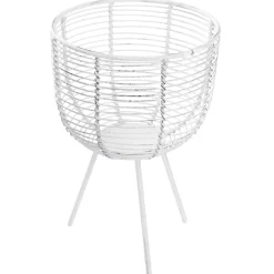 Hot Kerzenhalter Drahtkorb, Weiß, 17 Cm Kerzen & Kerzenständer