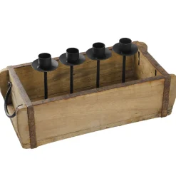 Hot Kerzenhalter Holzschale, Rustik, 30 Cm Kerzen & Kerzenständer|Shop The Look Xmas