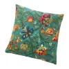 Clearance Kissen Blumen, Türkis, 45 Cm Textilien