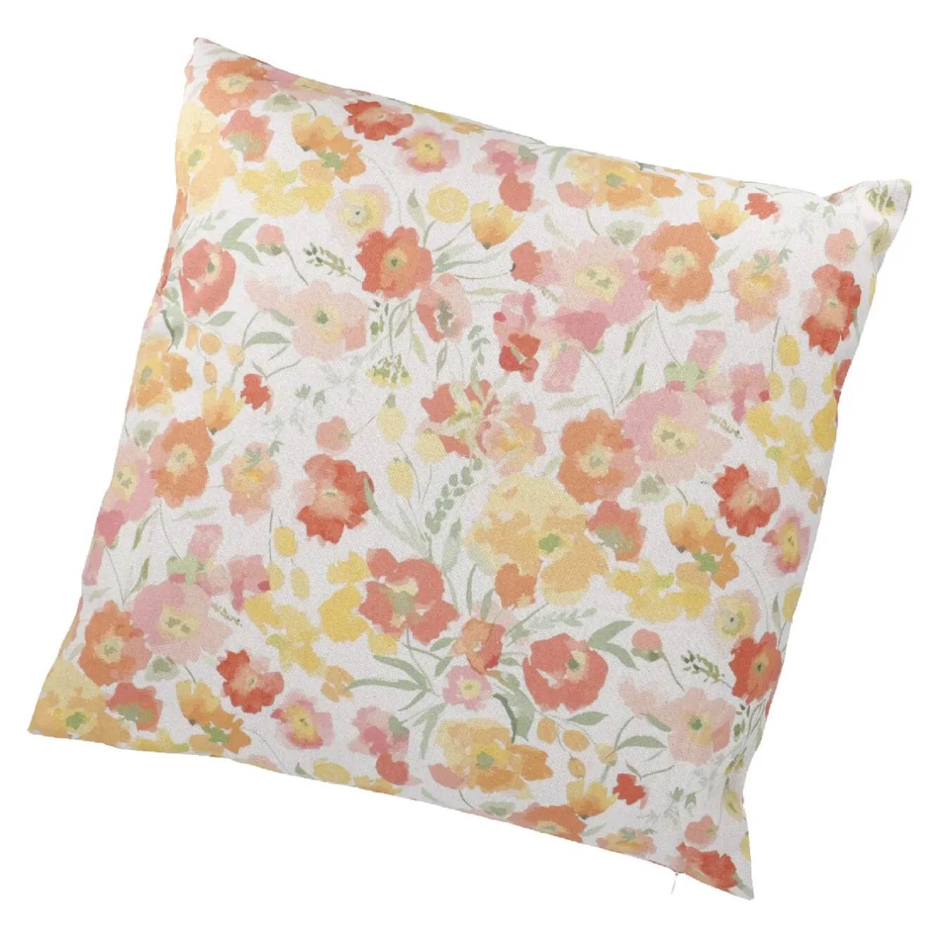 Sale Kissen Floral, Orange/gelb, 45 X 45 Cm Textilien
