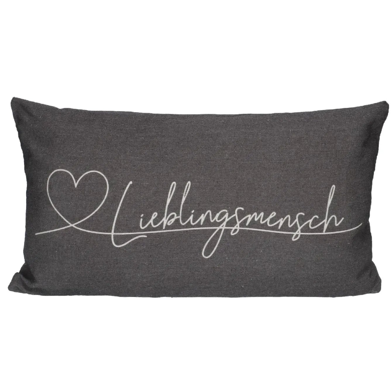 Hot Kissen Lieblingsmensch, Grau, 50 X 30 Cm Geschenkideen|Textilien