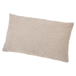 Kissen Samt, Beige, 50 X 30 Cm Textilien