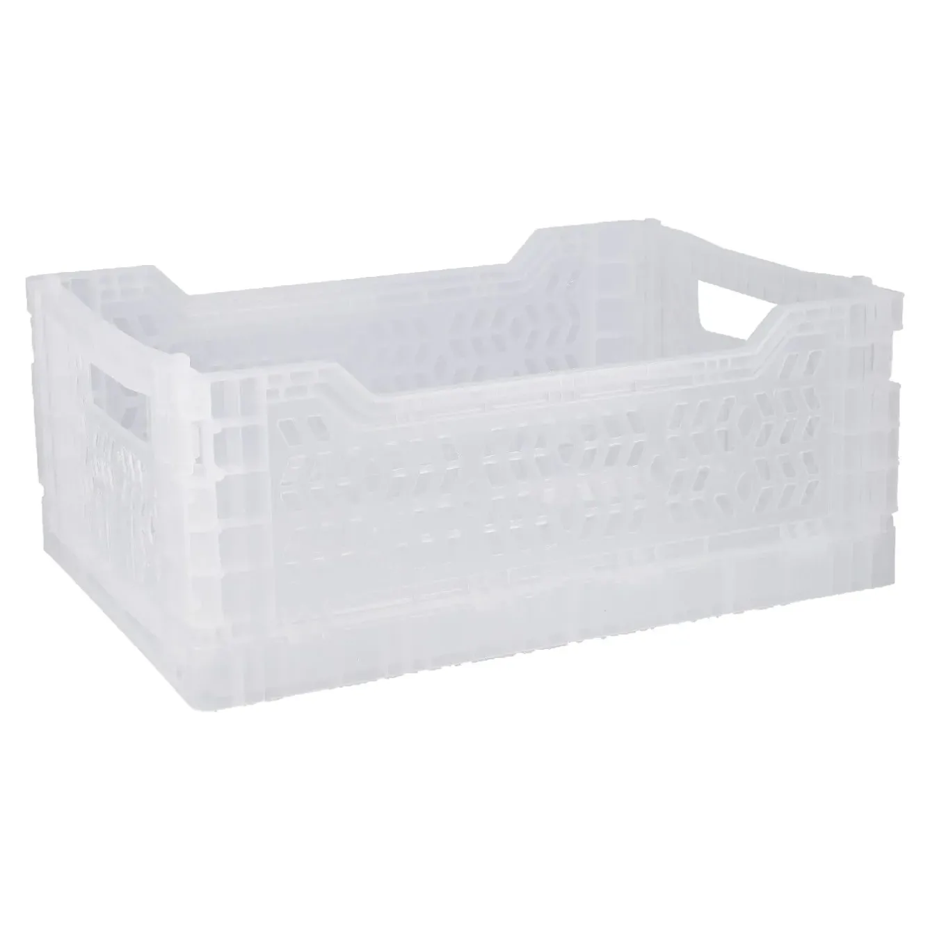 Clearance Klappbox, 34 X 24 X 13 Cm, Transparent Organisation