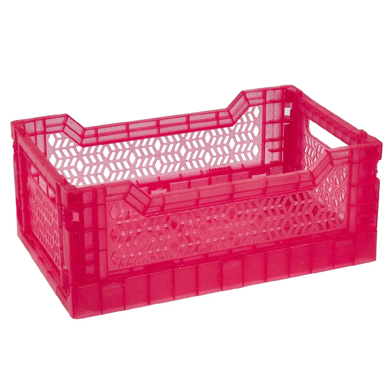 Discount Klappbox Glitter, 27 X 17 X 11 Cm, Magenta Organisation
