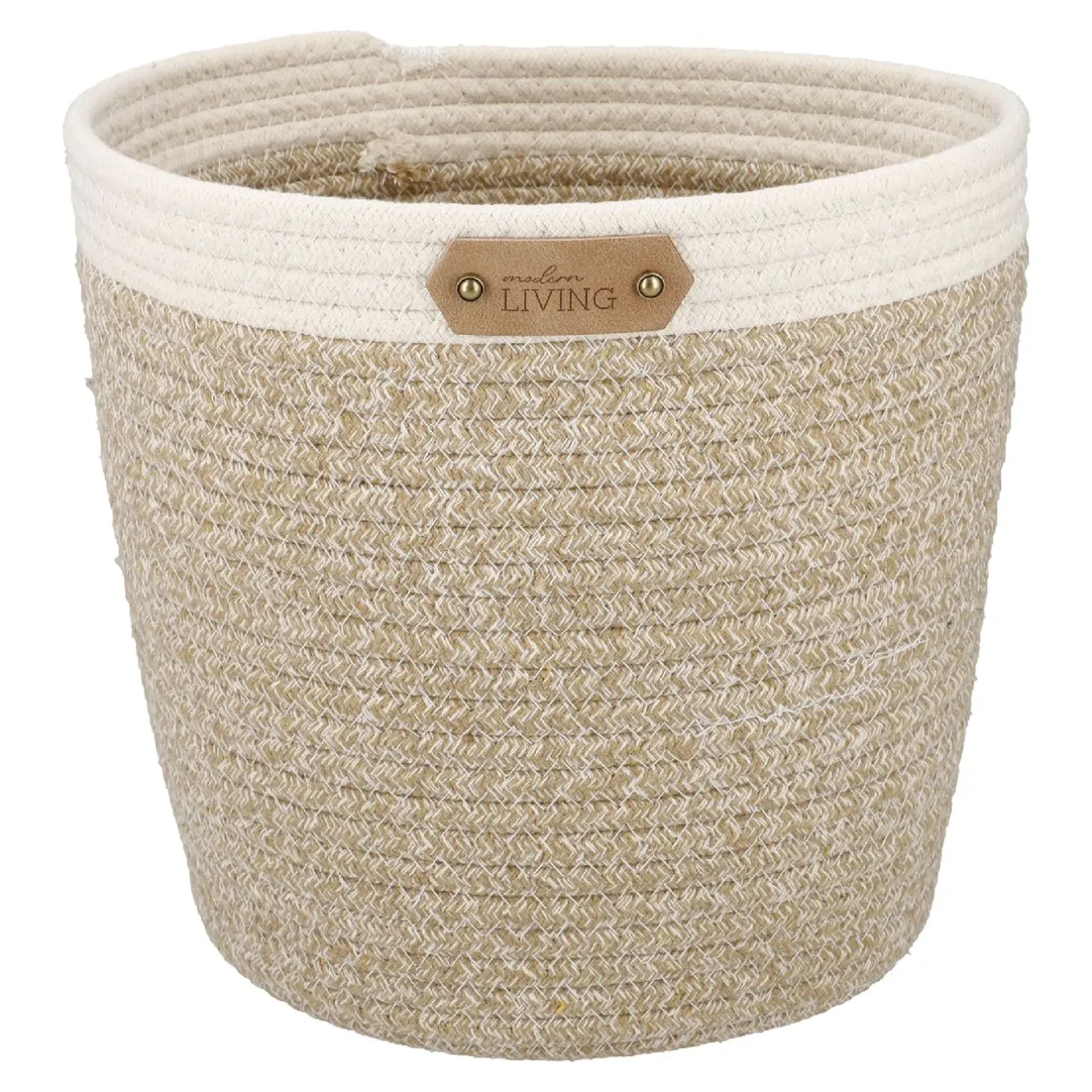 Outlet Korb Hoch, Rund/natur-weiß, 26 X 25.5 Cm Organisation