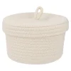 Korb Mit Deckel, Weiß, 20 X 13 Cm Organisation