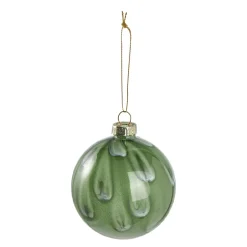 Discount Kugel Marmor, Grün, 8 Cm Weihnachtsbaumschmuck