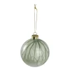 Best Kugel Marmor, Hellgrün, 8 Cm Weihnachtsbaumschmuck