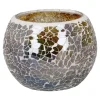 New Kugel-Windlicht Mosaik, Bernstein/silber/grün, 10 X 8 Cm Windlichter & Laternen|Kerzen & Kerzenständer
