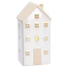 Clearance LED-Haus Rustik, Weiß, 17 Cm Deko-Objekte|Weihnachtsdeko