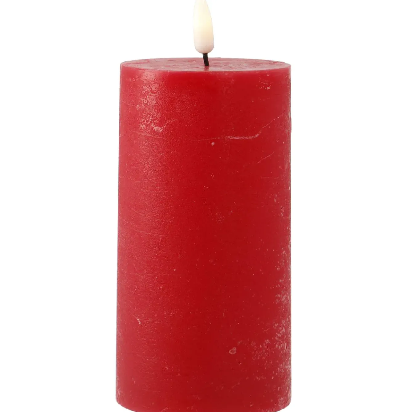 Hot LED-Kerze Rustik, Rot, 7 X 17.5 Cm Lichterwelt|Kerzen & Kerzenständer