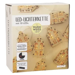 Outlet LED-Lichterkette Häuser, 10er Lichterwelt|Weihnachtsbeleuchtung