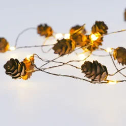 New LED-Lichterkette Zapfen, 15er Lichterwelt|Weihnachtsbeleuchtung