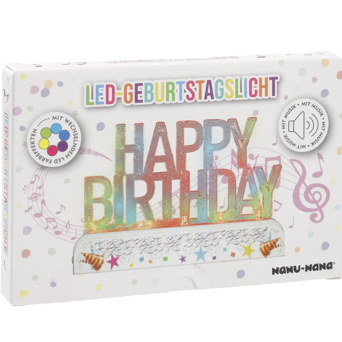New LED-Objekt Happy Birthday Mit Musik Geburtstag