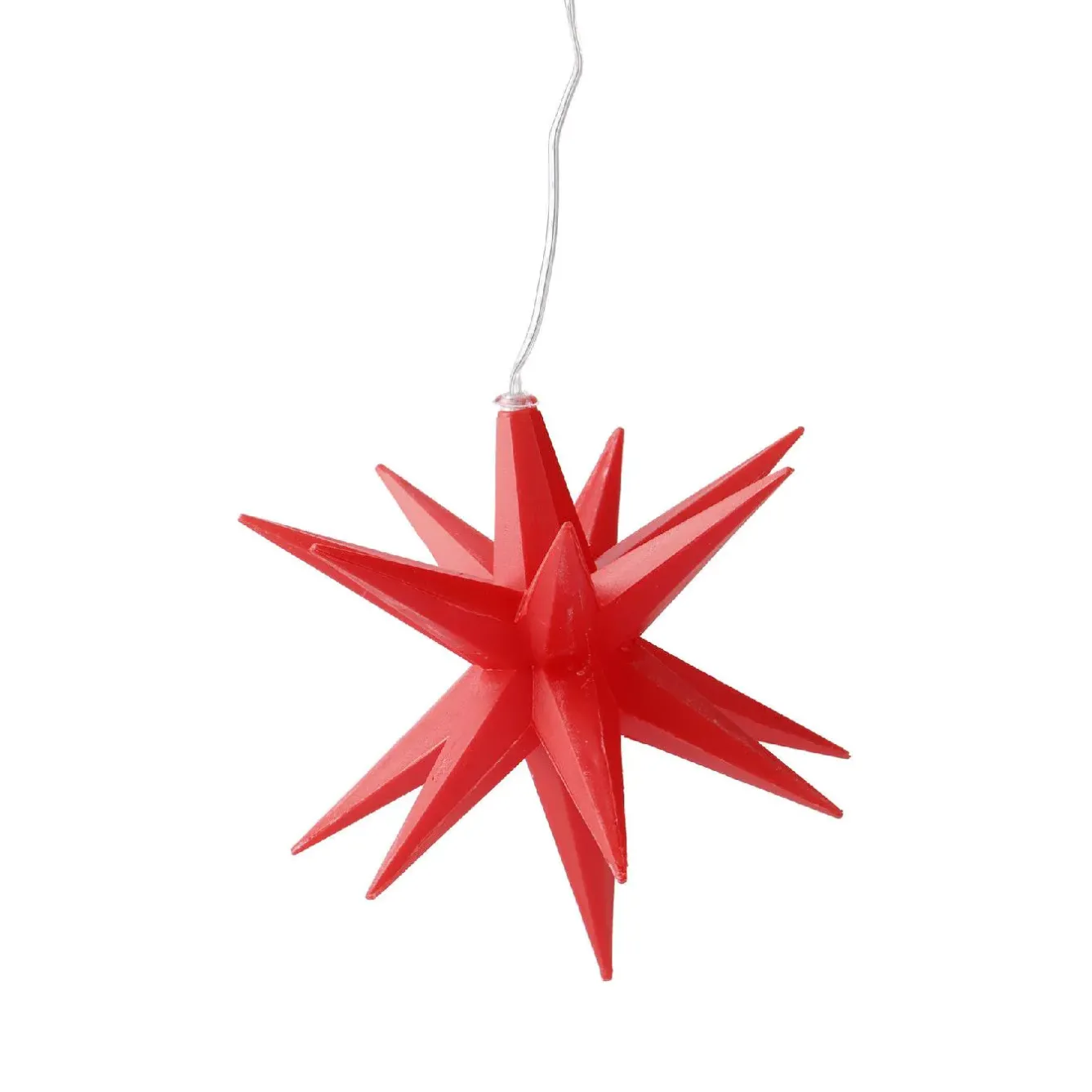 Discount LED-Stern, 16 Zacken, Rot, 12 Cm Lichterwelt|Weihnachtsbeleuchtung