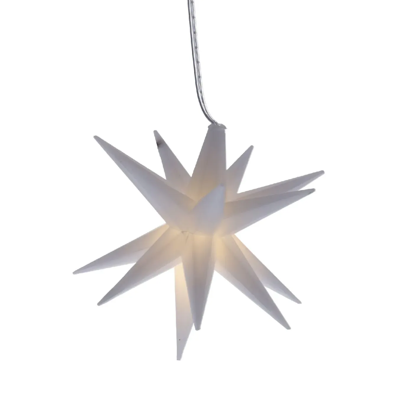 Hot LED-Stern, 16 Zacken, Weiß, 12 Cm Lichterwelt|Weihnachtsbeleuchtung
