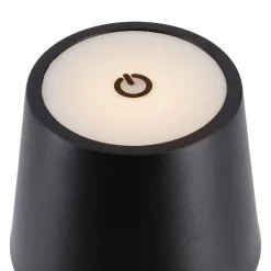 Outlet LED-Tischlampe Akku, Schwarz, 28 Cm Geschenkideen|Lichterwelt