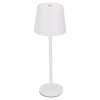 New LED-Tischlampe Akku, Weiß, 28 Cm Geschenkideen|Lichterwelt