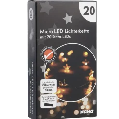 Best Lichterkette Sterne, Draht, 20er, 190 Cm Lichterwelt|Weihnachtsbeleuchtung