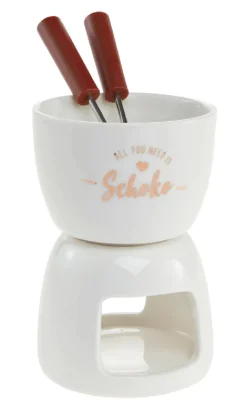 Hot Mini Schokofondue, Weiß/gold Shop The Geschenk|Küche