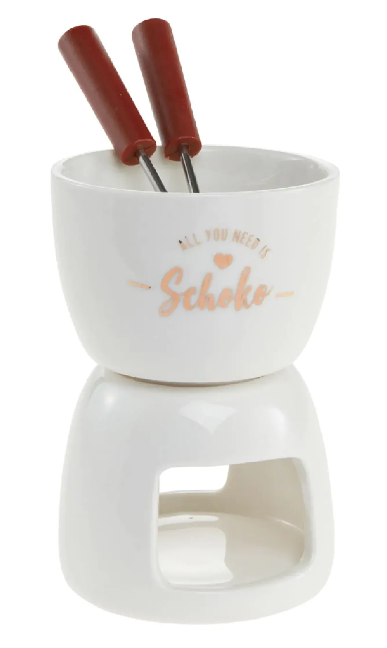 Hot Mini Schokofondue, Weiß/gold Shop The Geschenk|Küche