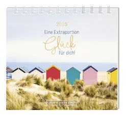 Discount Mini-Tischkalender 2025, Eine Extraportion Glück Kalender & Planer|Weihnachtsgeschenke