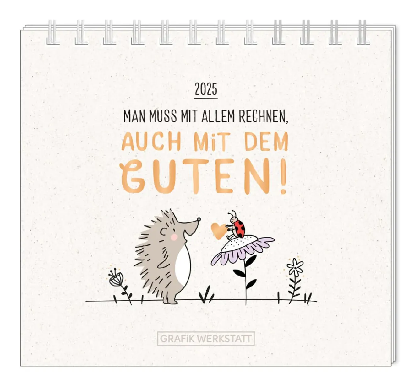 New Mini-Tischkalender 2025, Man Muss Mit Allem Rechnen Kalender & Planer|Weihnachtsgeschenke