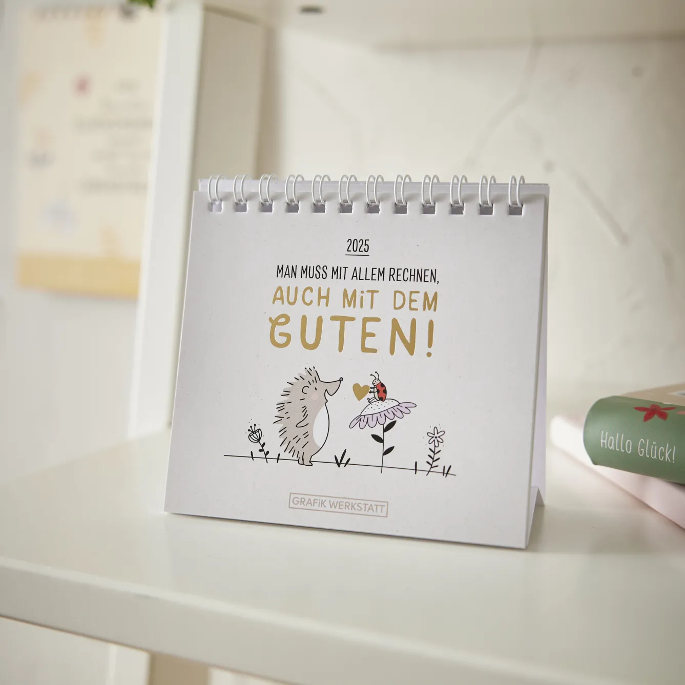 New Mini-Tischkalender 2025, Man Muss Mit Allem Rechnen Kalender & Planer|Weihnachtsgeschenke
