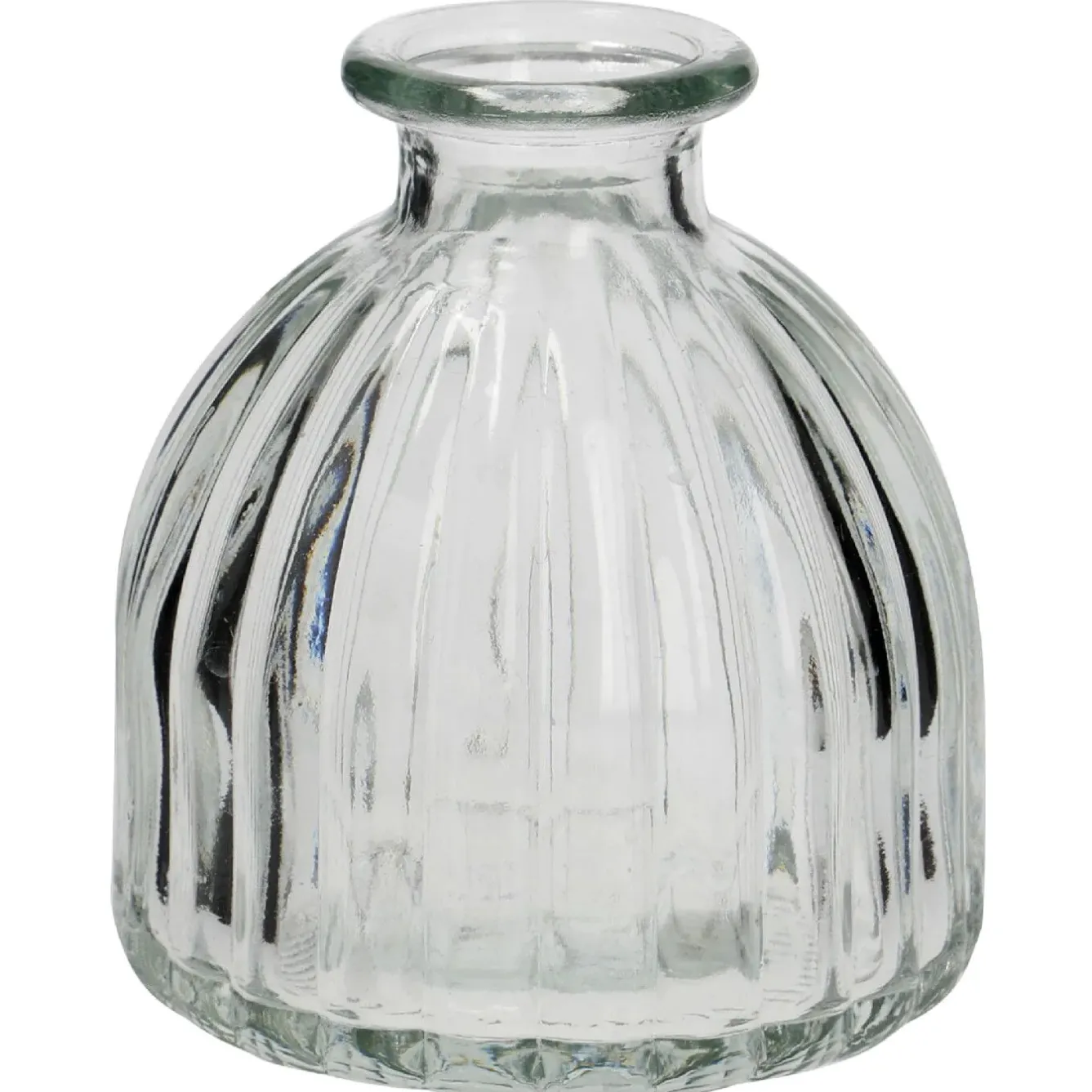 Mini-Vase Rillen, Halbrund, 8 X 8.5 Cm Tischdeko Hochzeit|Vasen & Kunstblumen