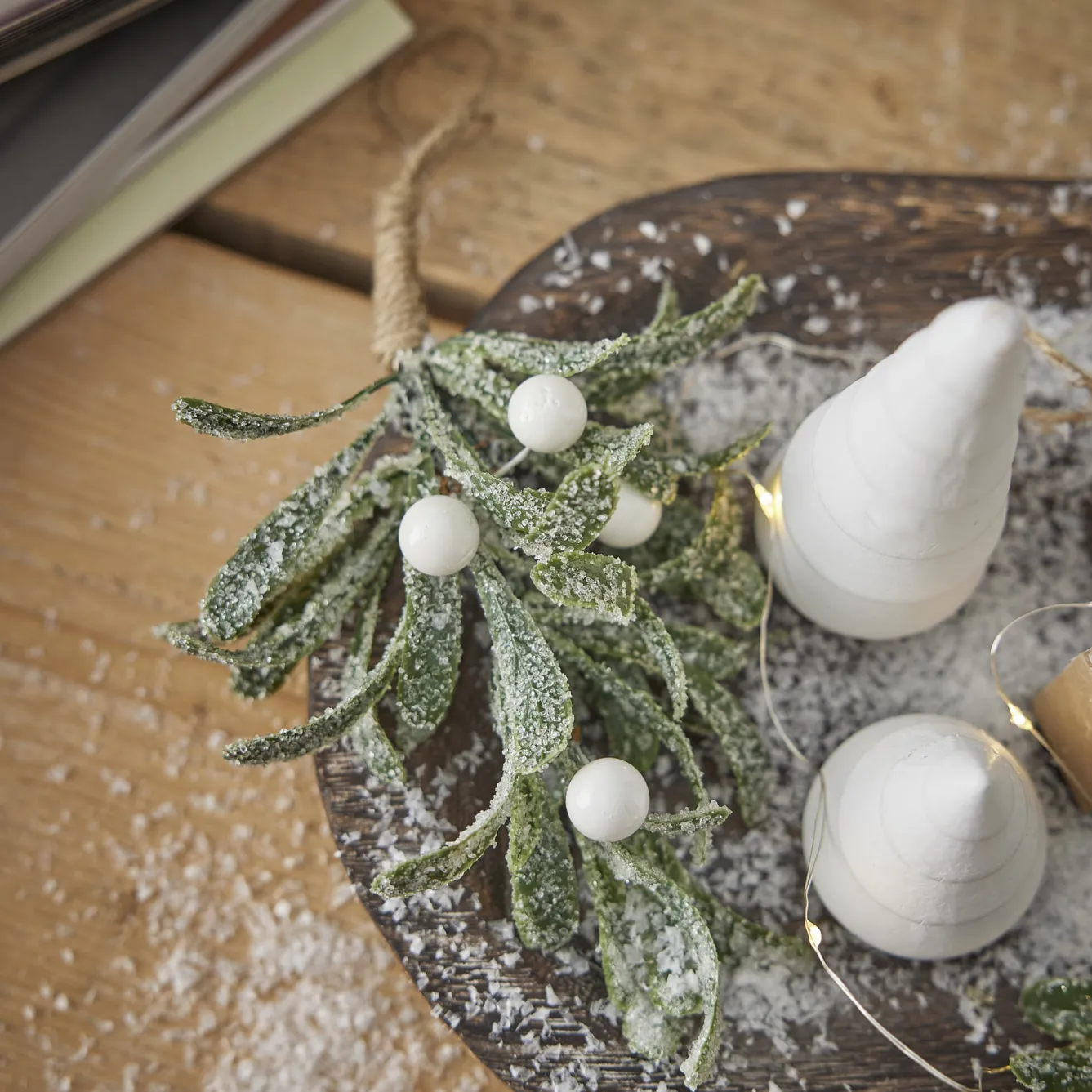Discount Mistelzweig, Beeren/weiß, Hängend, 22 Cm Vasen & Kunstblumen|Adventskränze & Zubehör