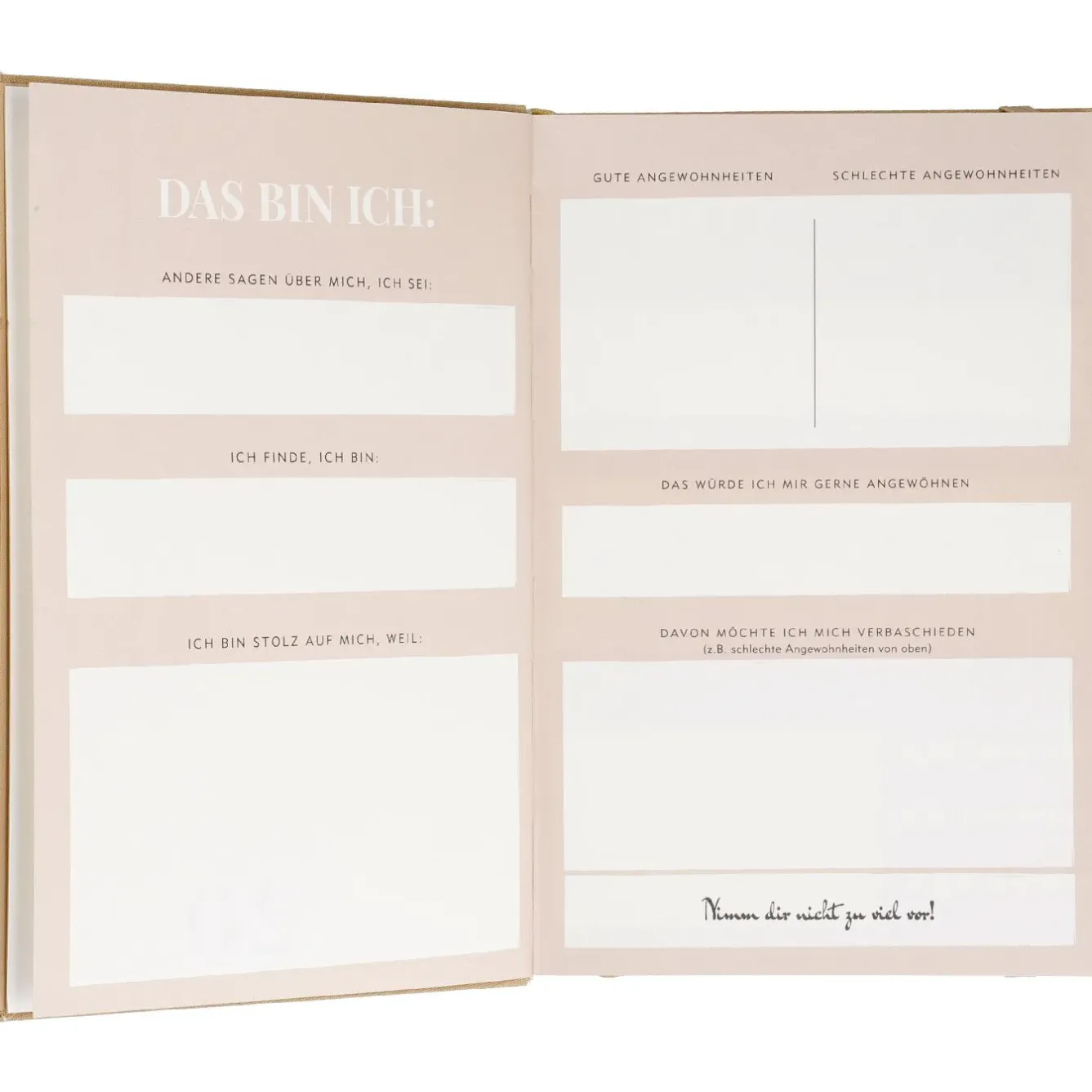 Clearance Notizbuch Achtsamkeit, Vergiss Dich Nicht, Sand Kalender & Planer