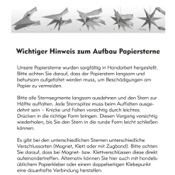 Papierstern, 60 Cm, Konfetti/weiß-champagner Weihnachtsdeko