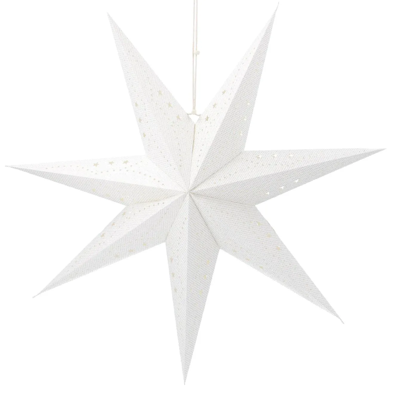 Clearance Papierstern, 60 Cm, Punkte/weiß-silber Weihnachtsdeko