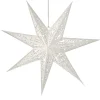 Clearance Papierstern, 60 Cm, Weiß Mit Stanzung Weihnachtsdeko