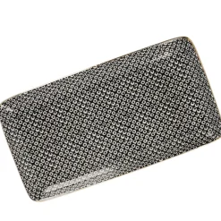 Online Platte China, Goldrand, Schwarz/weiß, Perlen, 23 Cm Jga|Shop The Geschenk