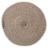 Platzset Aurora, Rund/schwarz, 38 Cm Küche