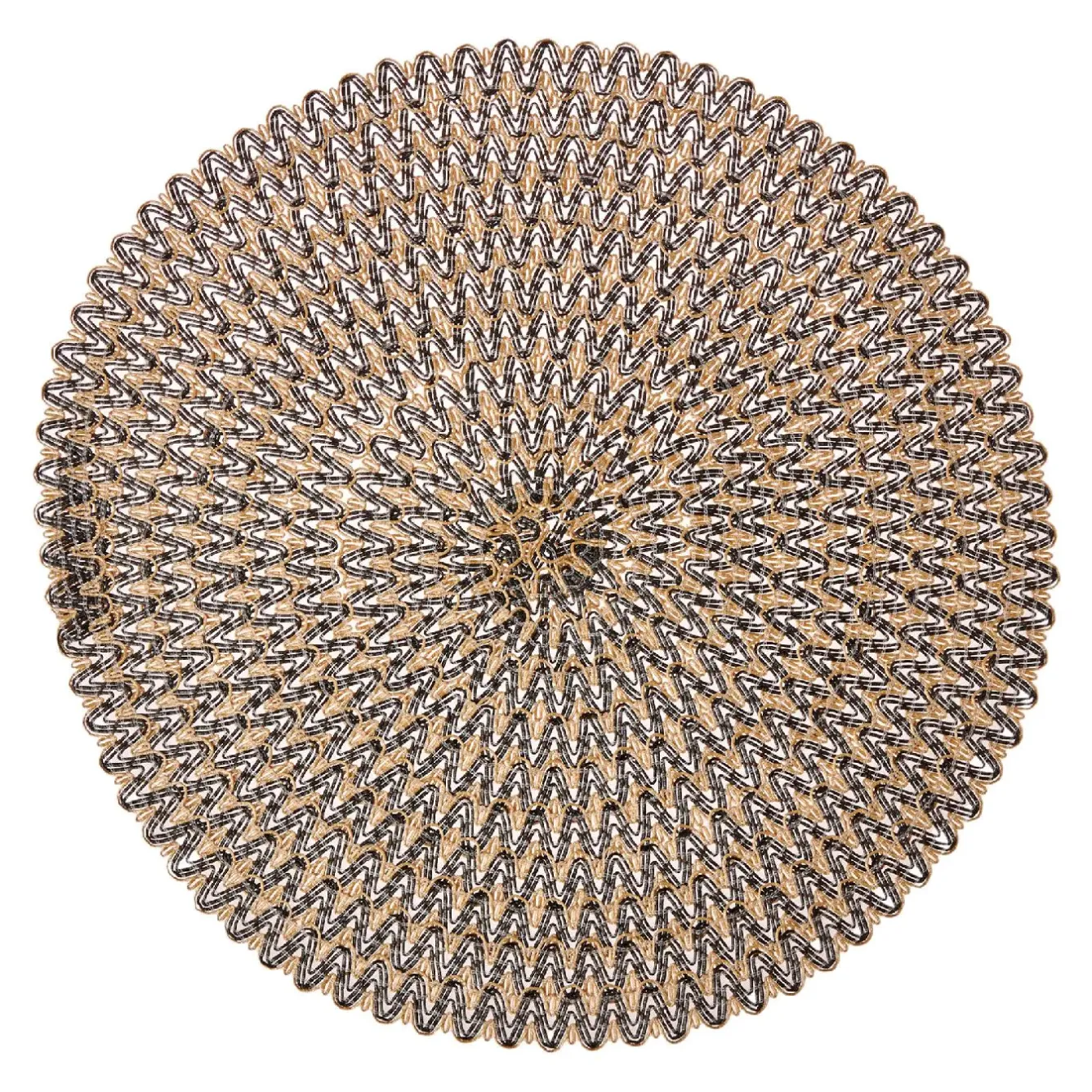 Platzset Aurora, Rund/schwarz, 38 Cm Küche