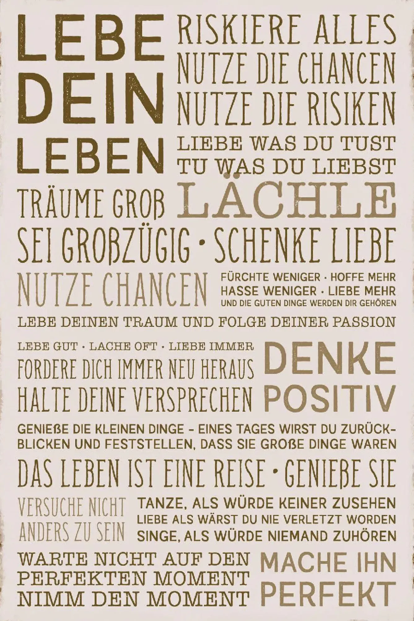 Hot Poster Du Lebst Nur Einmal, Nr. 60 Poster
