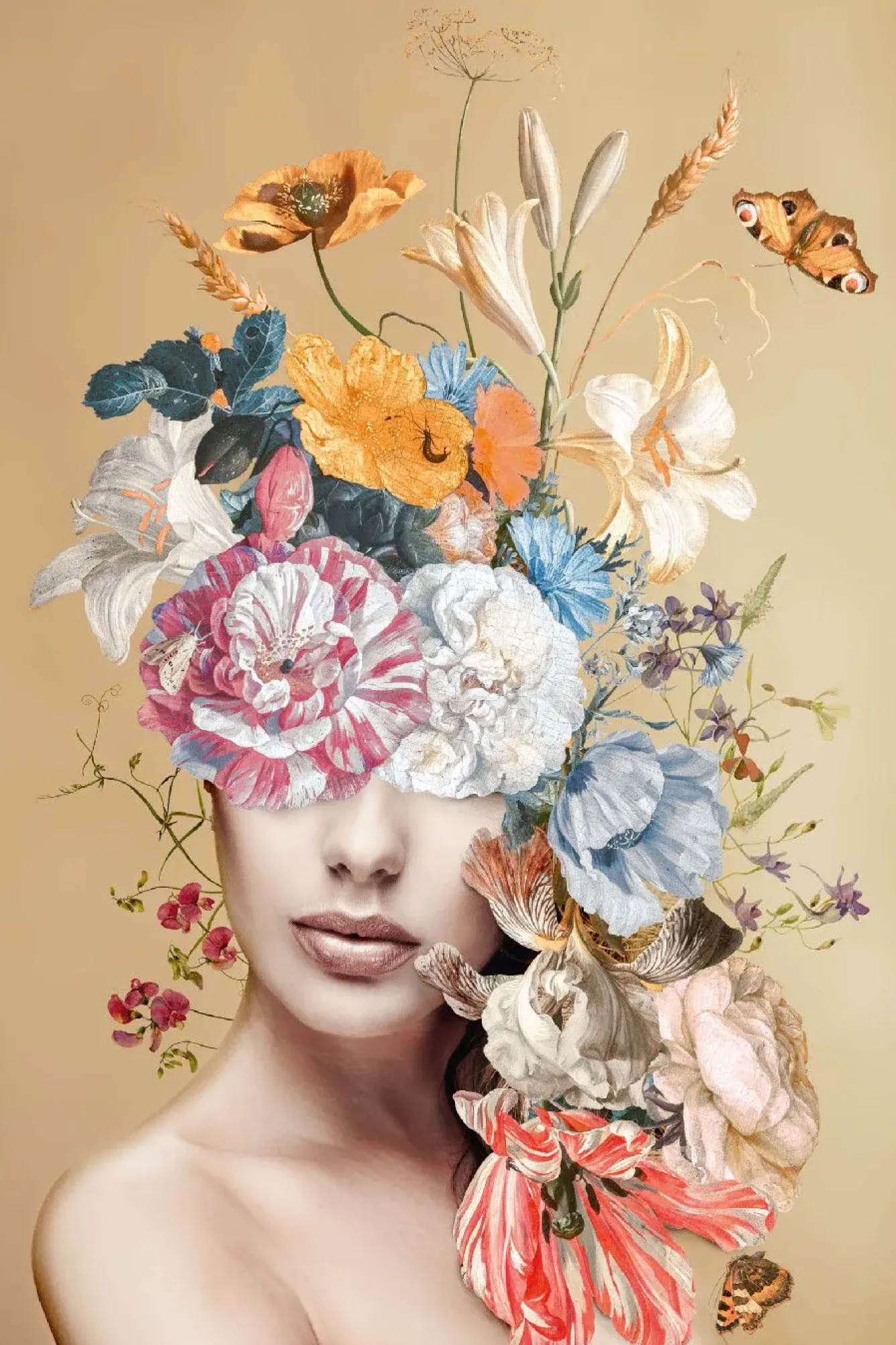 Best Poster Trendy Floral Lady, Nr. 116 Poster