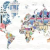 New Poster World Of Stamps, Nr. 186 Poster