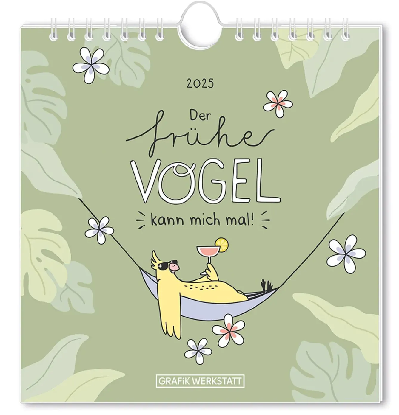 Outlet Postkarten Kalender, 2025, Der Frühe Vogel Kalender & Planer|Weihnachtsgeschenke