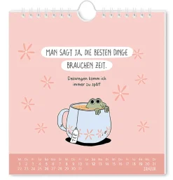 Outlet Postkarten Kalender, 2025, Der Frühe Vogel Kalender & Planer|Weihnachtsgeschenke