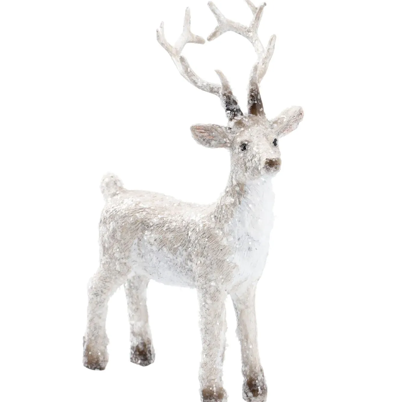 Discount Rentier Schnee, Stehend, 12.5 Cm Figuren|Weihnachtsdeko