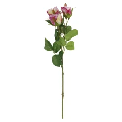 Outlet Rose Alina, 3 Blüten/lila, 38 Cm Vasen & Kunstblumen