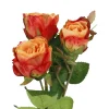 Outlet Rose Alina, 3 Blüten/orange, 38 Cm Vasen & Kunstblumen