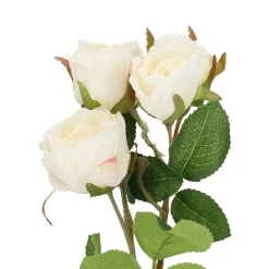 Clearance Rose Alina, 3 Blüten/weiß, 38 Cm Raumdeko Hochzeit|Hochzeitsdeko