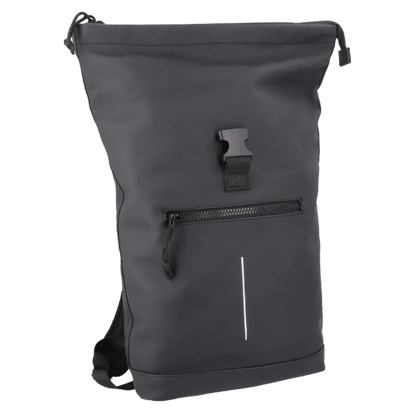 Online Rucksack Rolltop Mit Reflektor, Schwarz, 16 Liter Geschenkideen|Reisen