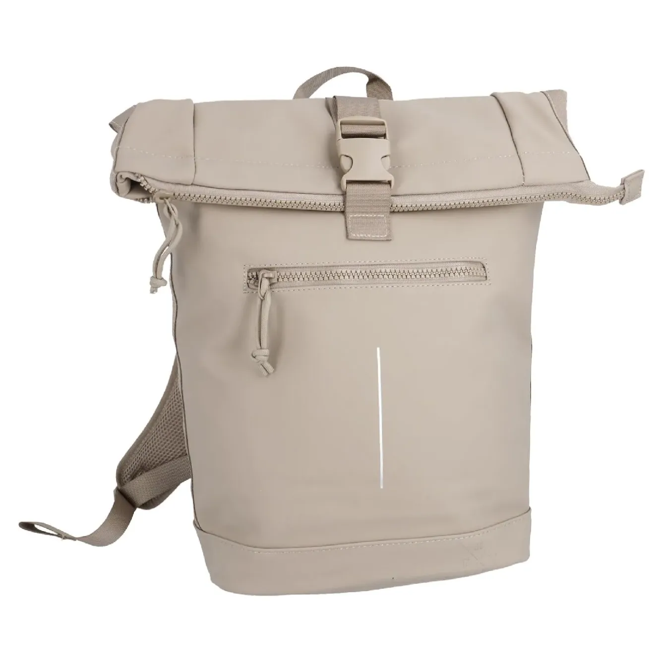 Outlet Rucksack Rolltop Mit Reflektor, Taupe, 16 Liter Geschenkideen|Rucksäcke