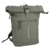 Clearance Rucksack Rolltop Mit Reflektor, Oliv, 16 Liter Geschenkideen|Rucksäcke